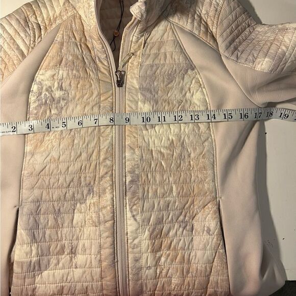 Calia by Carrie Underwood Tan Cream Full Zip Hybrid Jacket Size Small - Picture 7 of 10